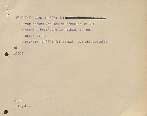 Maschinenschriftliches Dokument