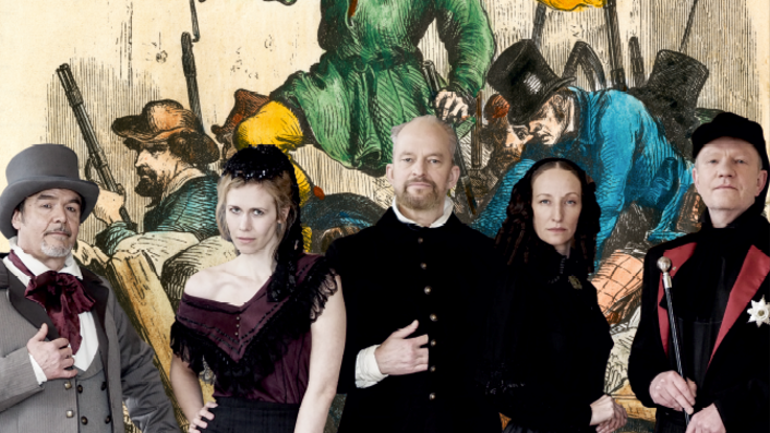 Plakat Axensprung Freiheit 1848 – ein europäischer Traum