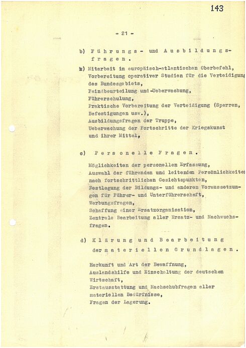 Maschinengeschriebenes Dokument