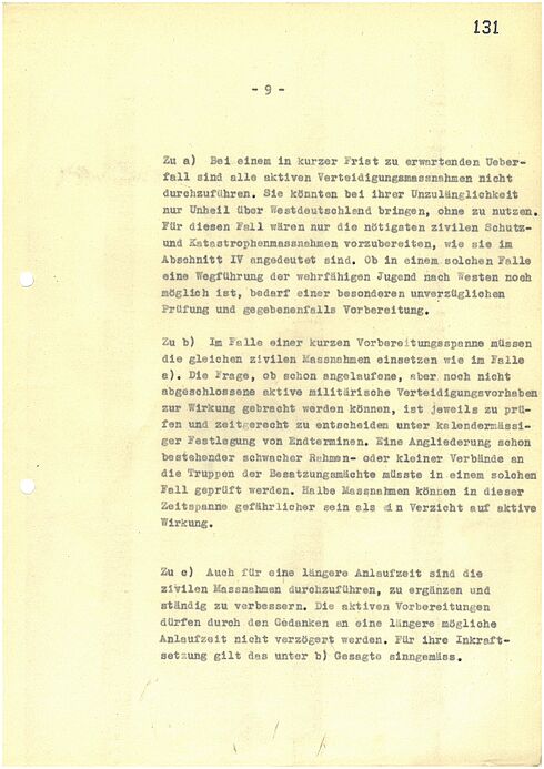 Maschinengeschriebenes Dokument