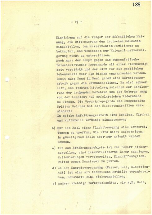 Maschinengeschriebenes Dokument