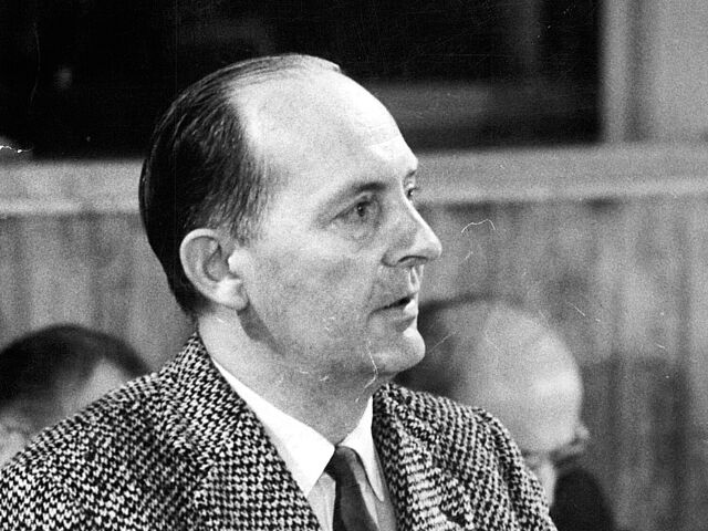 Robert Havemann bei einer Rede auf der 15. Volkskammersitzung 1960