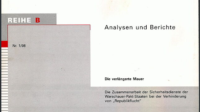 Coverbild der Publikation 'Die verlängerte Mauer'