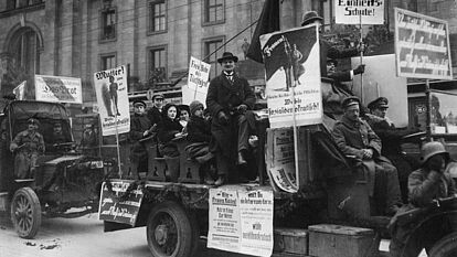 Wahlkampf der Sozialdemokraten in Berlin im Januar 1919