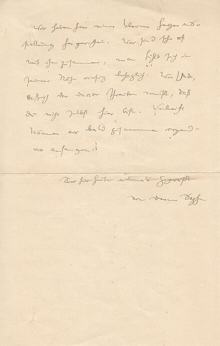 Sophies Brief an Fritz vom 16.02.1943