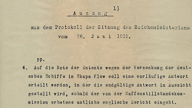 maschinenschriftliches Textdokument