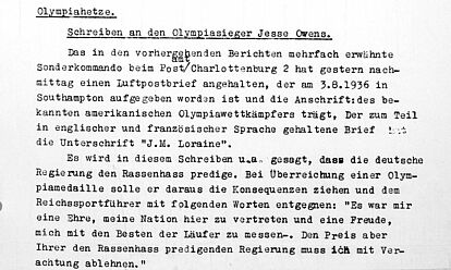 Maschinengeschriebenes Dokument