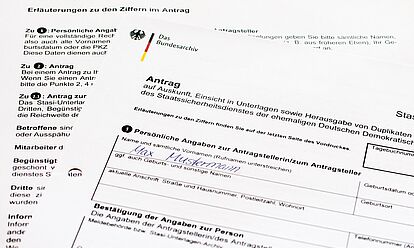 Antragsformular zur Akteneinsicht