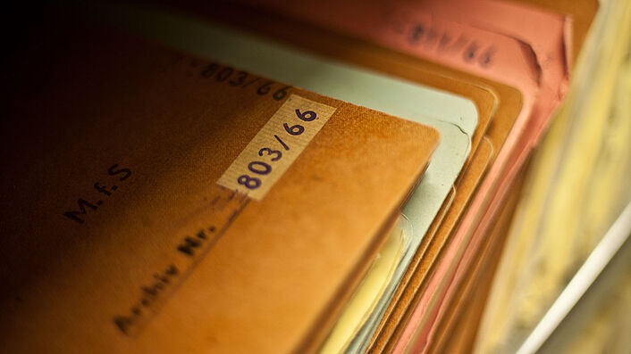 Akten im Stasi-Unterlagen-Archiv