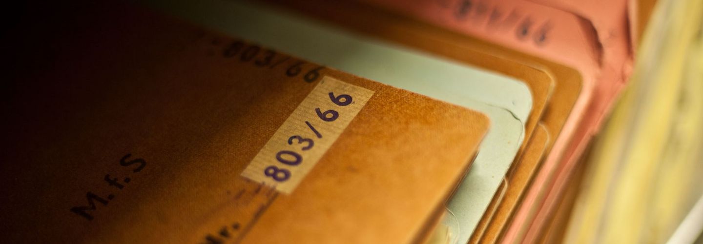 Akten im Stasi-Unterlagen-Archiv