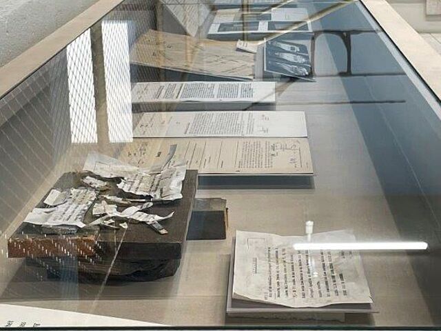 Stasi-Dokumente im Glaskasten