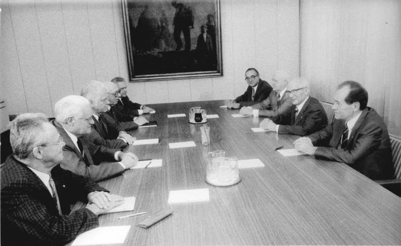 Treffen Erich Honeckers mit den Vorsitzenden der Blockparteien, 1989