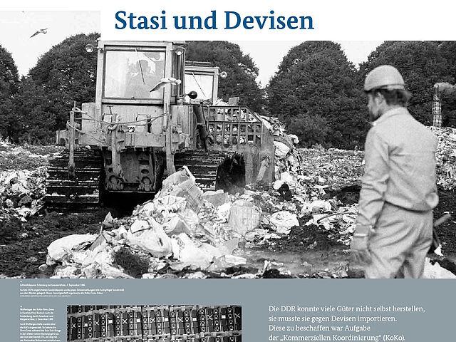 Ausstellungsmodul 118 "Stasi und Devisen"