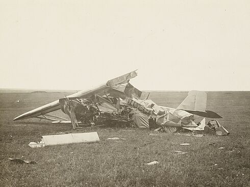 Bruch von Haring und Gassner mit Heinkel D 17