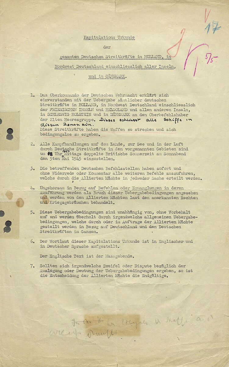 Die deutsche Kapitulation 1945 - Bundesarchiv
