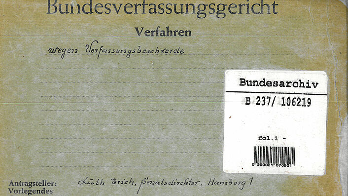 Band der Verfahrensakte