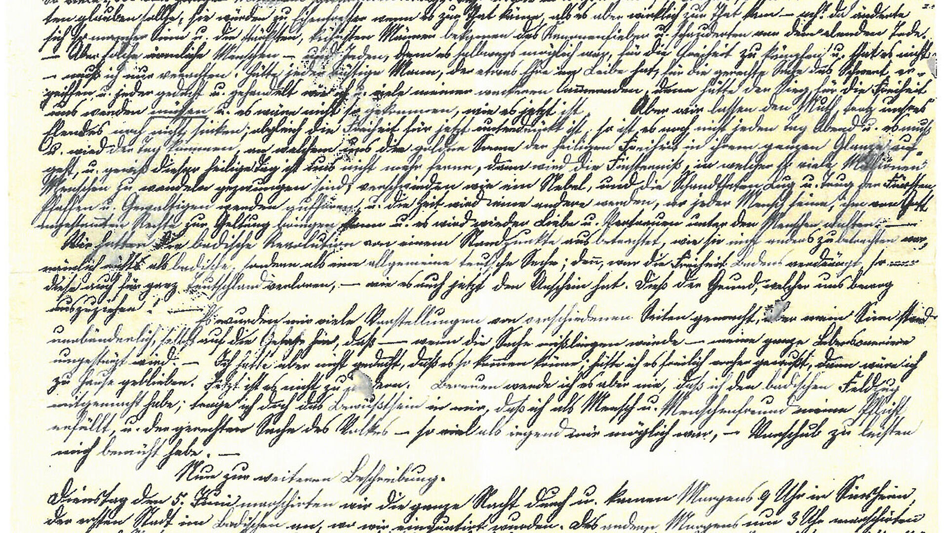 Brief von Anton Lutz von der Hanauer Turnerwehr, der aus dem Exil in der Schweiz seinen Geschwistern über seinen Einsatz in der badischen Revolutionsarmee berichtet, August 1849