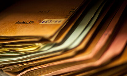 Akten im Stasi-Unterlagen-Archiv Berlin.