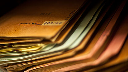 Akten im Stasi-Unterlagen-Archiv Berlin.