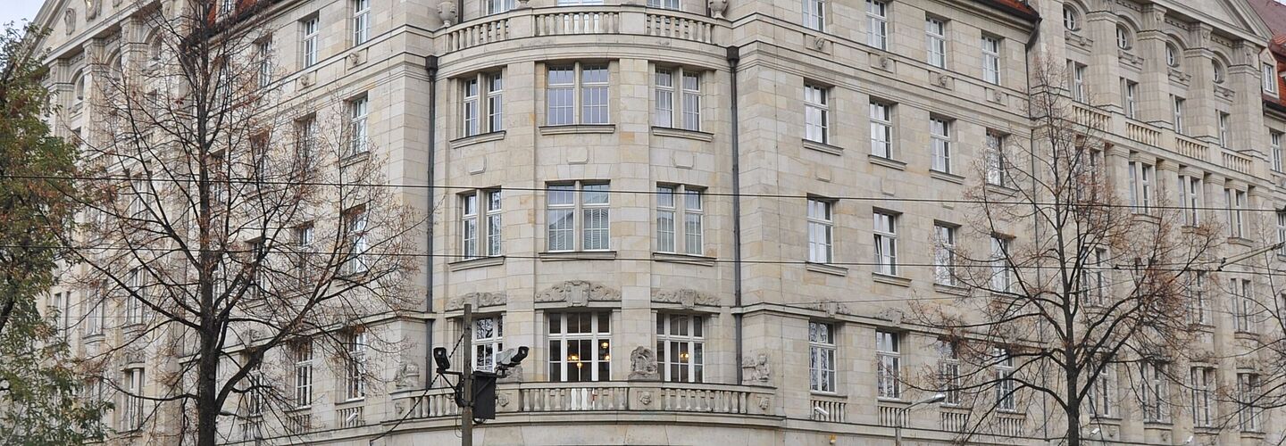 Außenansicht der Runden Ecke in Leipzig