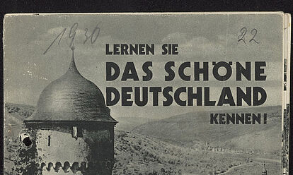 Tarnschrift „Lernen Sie das schöne Deutschland kennen“