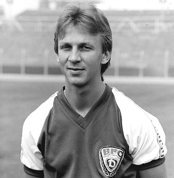 Andreas Thom im Trikot des BFC Dynamo am 8. August 1988