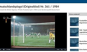 Screenshot aus dem Digitalen Lesesaal