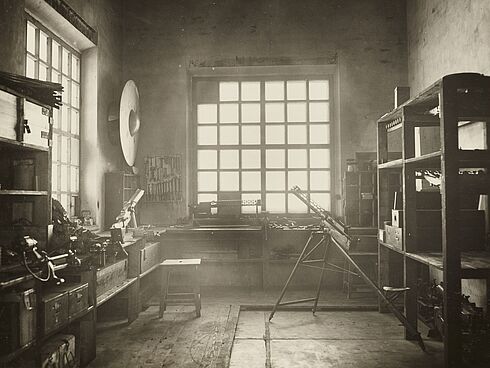 Neue Waffenmeisterei/Werkstatt. Innenansicht