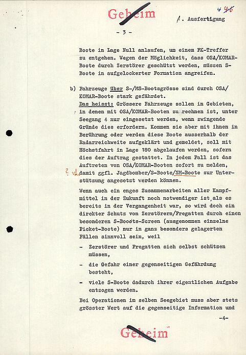 Maschinengeschriebenes Dokument