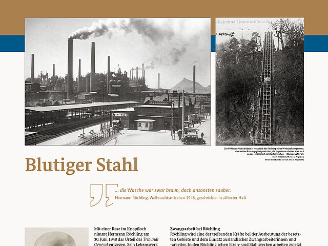 Ausstellung Rastatter Prozesse Tafel 17: „Blutiger Stahl“