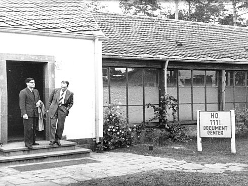 Berlin Document Center (BDC) in Berlin-Zehlendorf, Ansicht des Gebäudes, 1947