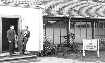 Berlin Document Center (BDC) in Berlin-Zehlendorf, Ansicht des Gebäudes, 1947