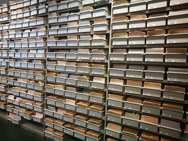 Bild der Gräberkartei der ehemaligen WASt