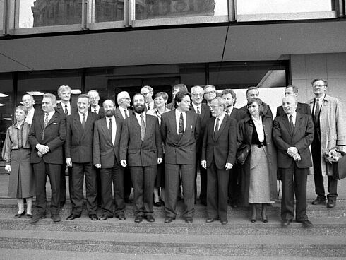 Fotografie des Kabinetts von Ministerpräsident Lothar de Maizière