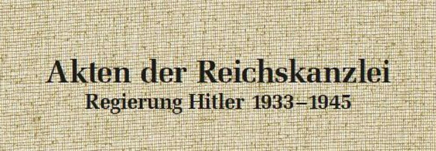 Titel von Band XI der Edition 'Akten der Reichskanzlei - Die Regierung Hitler' (1944/45)