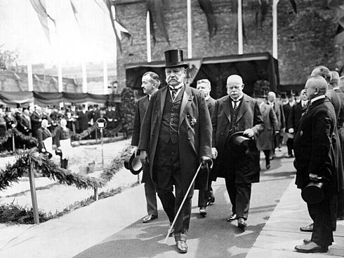 Grundsteinlegung für den Erweiterungsbau der Reichskanzlei, 18. Mai 1928