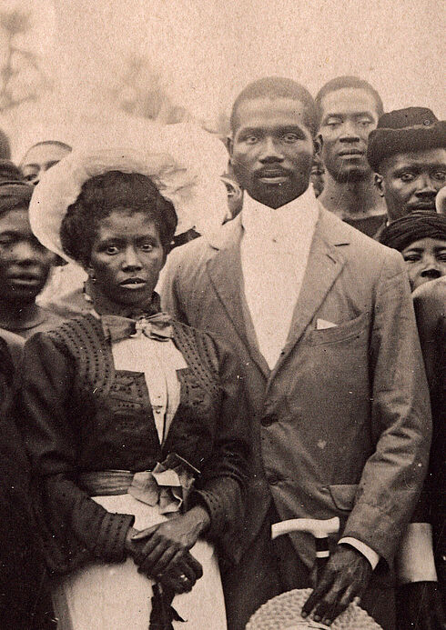 Rudolf Duala Manga Bell, seine Ehefrau Emily und weitere Personen