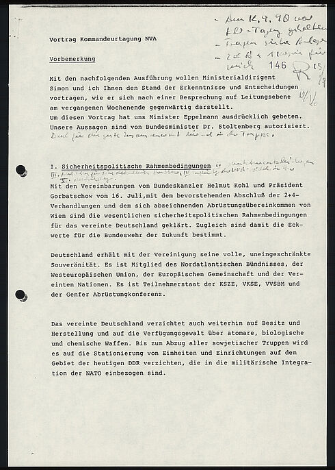 Maschinenschriftliches Dokument