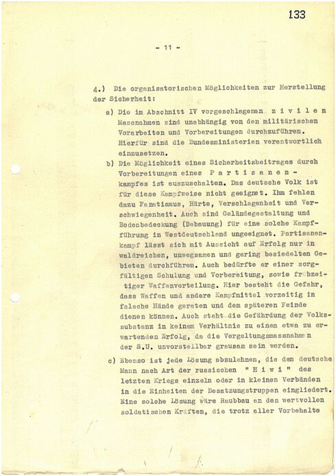 Maschinengeschriebenes Dokument