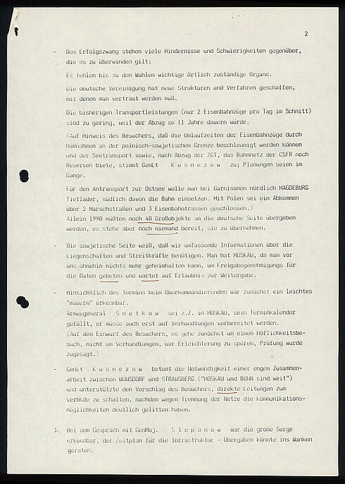 Maschinenschriftliches Dokument