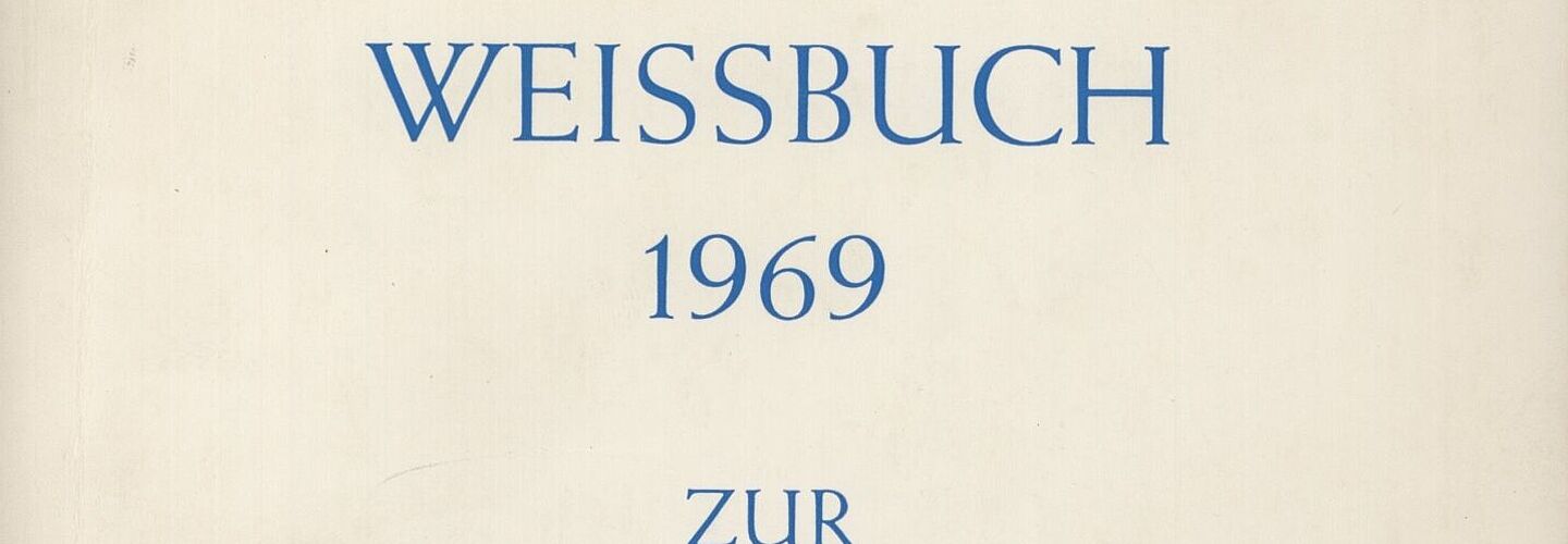 Weißbuch 1969 zur Verteidigungspolitik der Bundesregierung