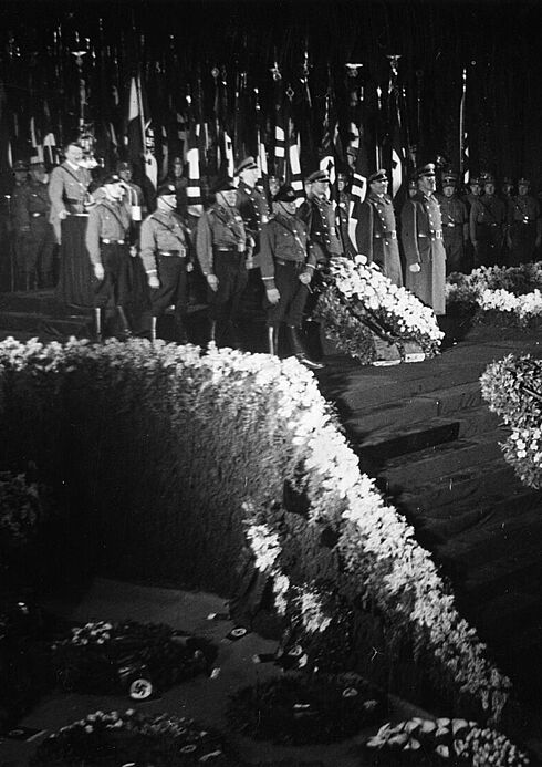 Trauerfeier für Wilhelm Gustloff in Schwerin im Februar 1936