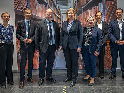 Besuch von Bundestagspräsidentin Bärbel Bas in der "Stasi-Zentrale. Campus für Demokratie"