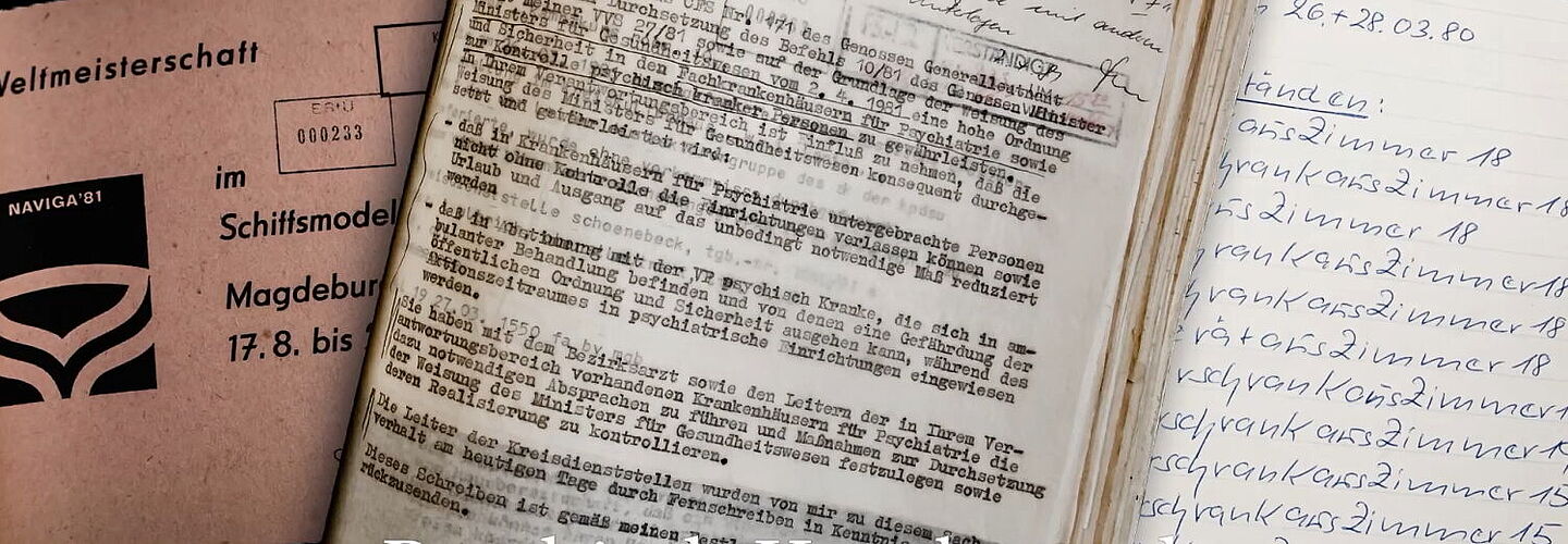 Mehrere Dokumente aus einer Stasi-Akte