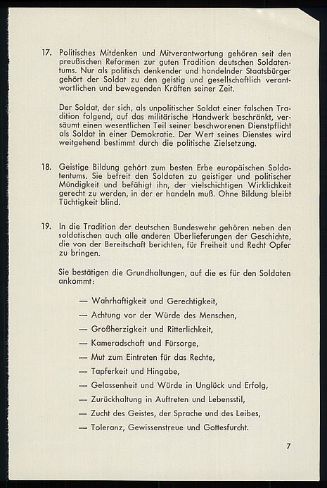 Maschinengeschriebenes Dokument