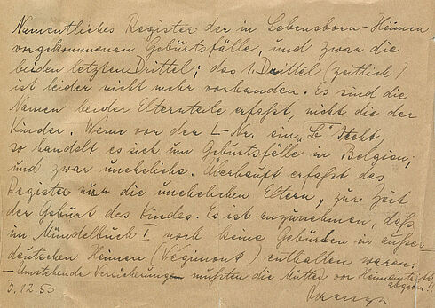 handgeschriebener Text auf einer halben DIN-A4-Seite