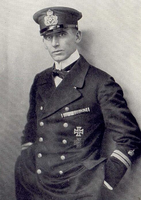 Porträt von Hellmuth von Mücke in Marineuniform