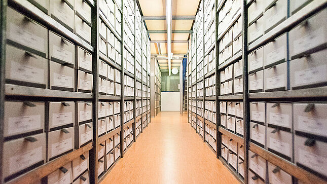 Operative Hauptablage der ehemaligen Stasi-Bezirksverwaltung Karl-Marx-Stadt