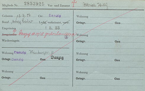 Ortsgruppenkarteikarte