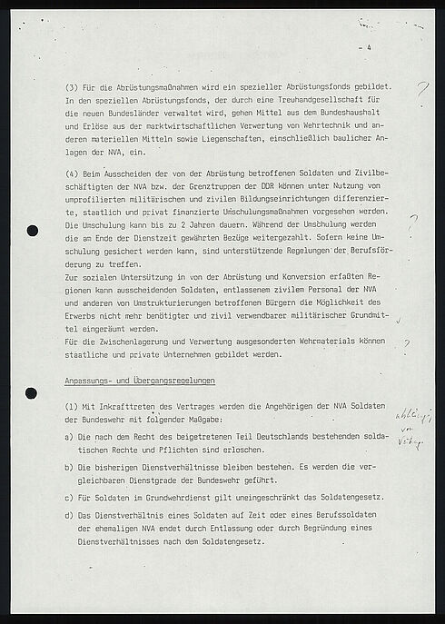 Maschinenschriftliches Dokument